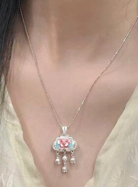 花铃醉民族风富贵新中式项链女轻奢小众高级感设计吊坠配饰士饰品