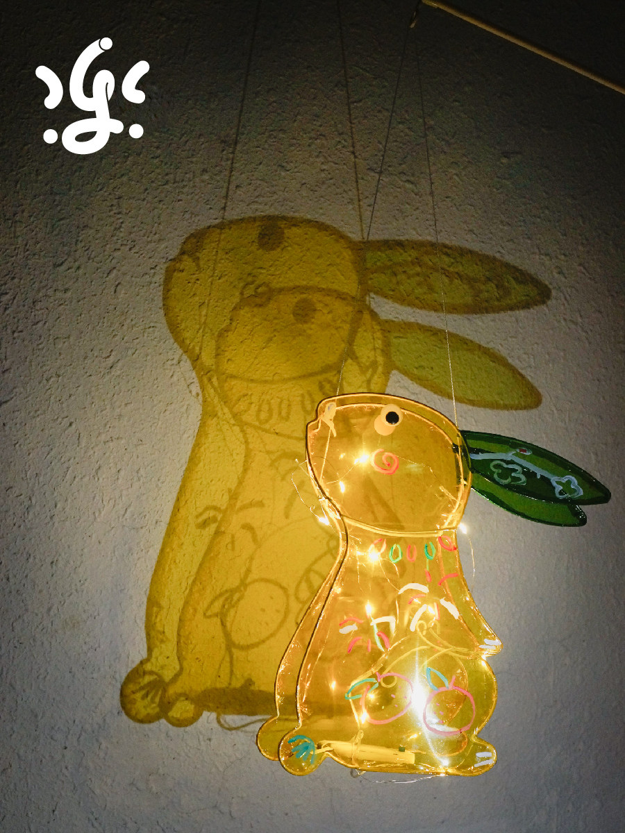 원본 135 정리 GUGUYUE 봄 축제 랜턴 중국 어린이 장난감 새해 선물 옥 토끼 MA FEIFEI