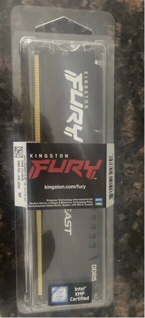 Панель памяти Kingston FURY Beast 16GB (1x16GB) (DDR5-4800) UDIMM Изображение 1