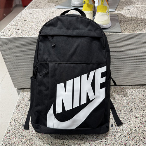 耐克2025新款黑白大容量双肩背包