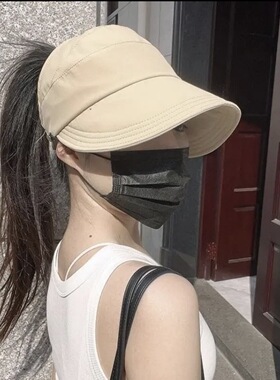 户外空顶帽遮阳帽女防紫外线防晒