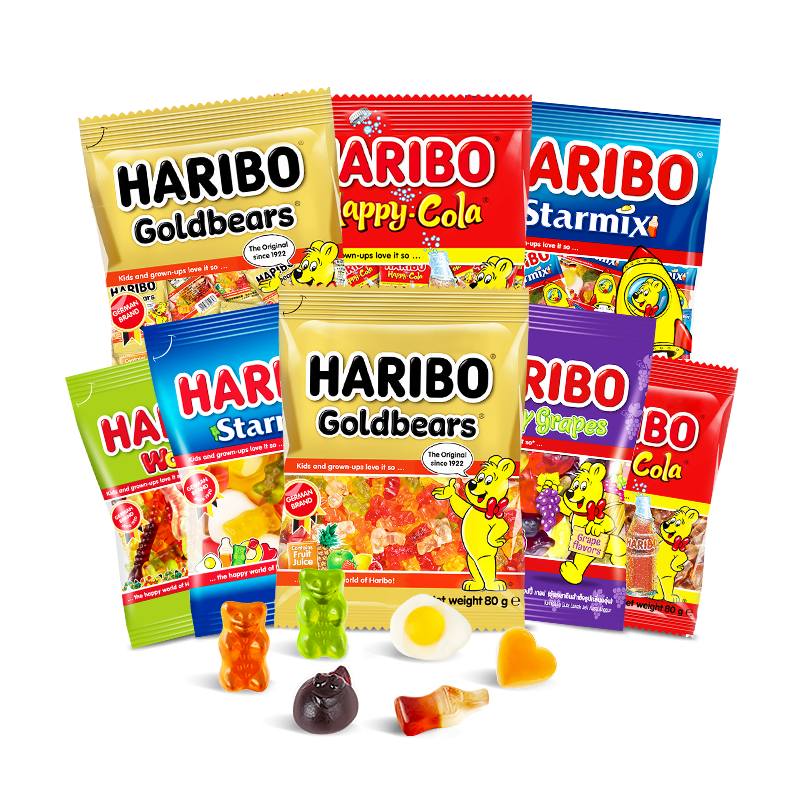 Haribo哈瑞宝小熊软糖德国水果酸糖果橡皮糖春节儿童零食品散装