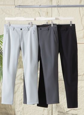 秋冬外贸男士轻量复合厚绒软壳百搭保暖舒适通勤日常休闲裤HT138