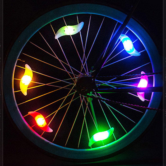 Bicycle Lights Hot Wheels Willow leaf Mountain bike Decorative lamp Spoke Lights Wheel light Bicycle parts 8090in the Bike/Riding equipment/Parts and Accessories , Bike/Bicycle equipment , Bicycle Lights  category - from Buy2taobao.com to provide professional Taobao agent buy service