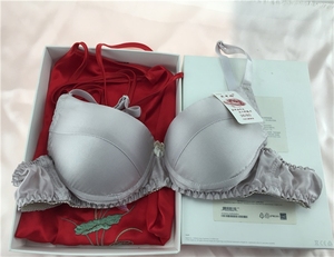 100%桑蚕丝精品真丝文胸双面真丝钢圈 真丝内衣乳罩薄款透气