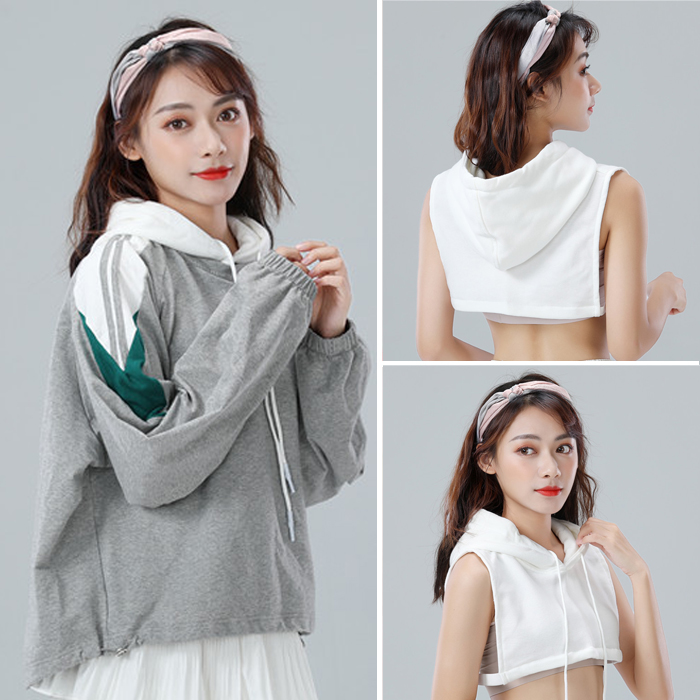 带帽内搭学生假领子