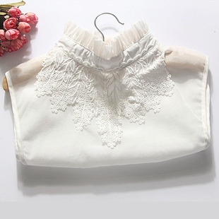 韩版百搭假领子 女 衬衫假领衬衣领蕾丝立领纯棉秋冬季毛衣假衣领