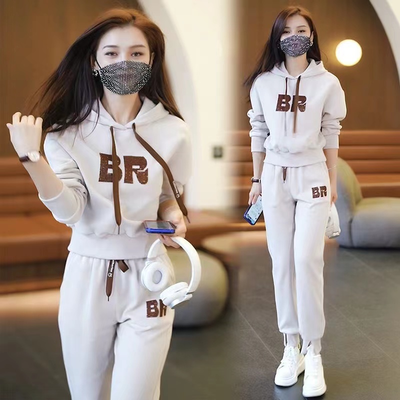 时尚卫衣女士时髦宽松两件套