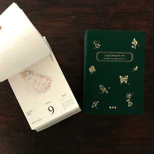 现货福来雀2026年日历台历挂历365日插画桌面摆件装 饰礼物