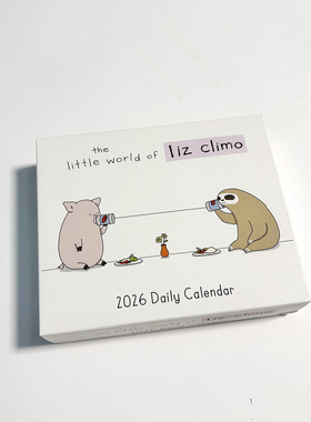 现货正版你今天真好看2026年日历Liz Climo英文治愈漫画记事本