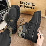 户外登山工装靴雪地棉靴男加绒厚底增高鞋机能马丁靴-YD7721-P125，男鞋马丁靴，星座814A（原电商B253）