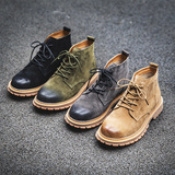 复古英伦街头马丁靴男美式工装沙漠机车短靴B253-9282-P115，男鞋马丁靴，星座814A（原电商B253）