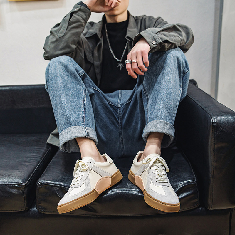 2024春夏新款经典百搭德训鞋男低帮板鞋潮流小白鞋YD2832-P110,男鞋休闲鞋,星座814A（原电商B253）