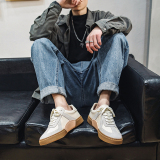 2024春夏新款经典百搭德训鞋男低帮板鞋潮流小白鞋YD2832-P110，男鞋休闲鞋，星座814A（原电商B253）