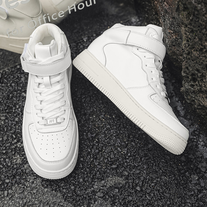 小众空军高帮板鞋男百搭小白鞋复古德训鞋B253-9299-P125，男鞋靴子，星座814A（原电商B253）