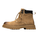 大黄靴马丁靴男户外登山鞋中帮踢不烂工装靴子B253-9002-P115，男鞋马丁靴，星座814A（原电商B253）