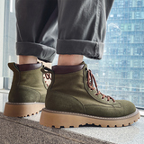 冬季加绒马丁靴男复古厚底沙漠靴情侣大黄靴B253-9852-P120，男鞋马丁靴，星座814A（原电商B253）