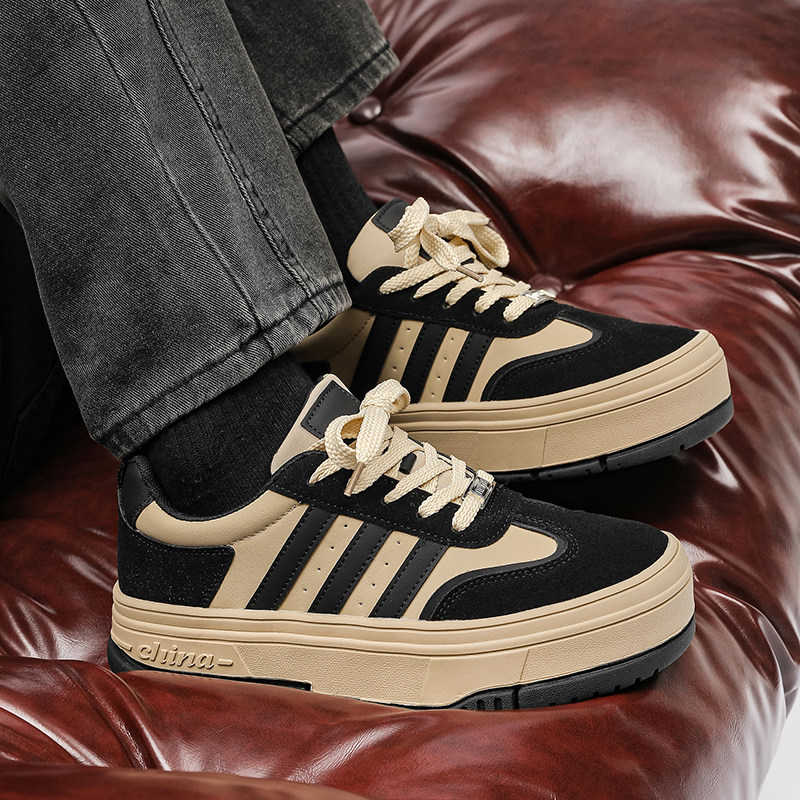 韩版大头厚底板鞋男女拼色复古德训鞋B253-YD227-P105，男鞋休闲鞋，星座814A（原电商B253）