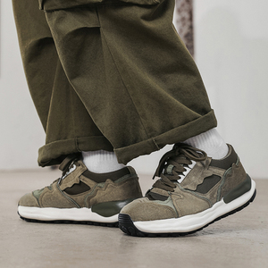 小众设计感解构老爹鞋男复古军绿厚底溶解英训鞋B253-YD072-P128图片