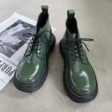 韩风chic潮流厚底马丁靴男复古大头短筒皮靴B253-5220-P115，男鞋马丁靴，星座814A（原电商B253）