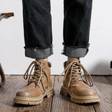 美式复古大黄靴男中帮秋冬季马丁靴潮流工装沙漠靴B253-9239-P115，男鞋马丁靴，星座814A（原电商B253）