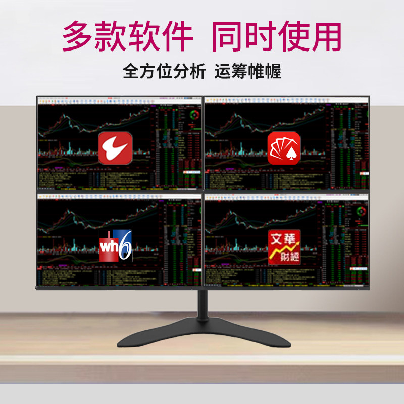 全新专用4屏I5 I7一机四屏炒股电脑期货外汇多屏炒股电脑