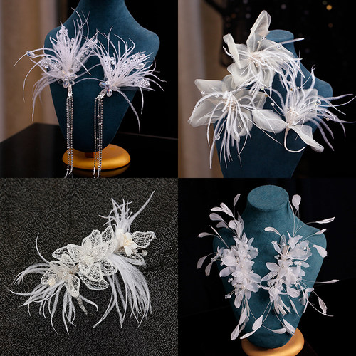 森系超仙美结婚礼造型配饰品