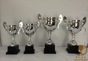 足球奖杯定制篮球奖牌定做水晶羽毛球金属奖牌制作创意设计银色