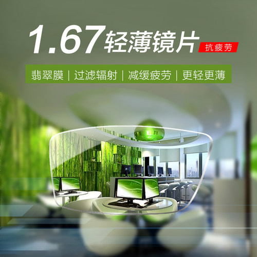 普莱斯超薄高度近视非球面镜片