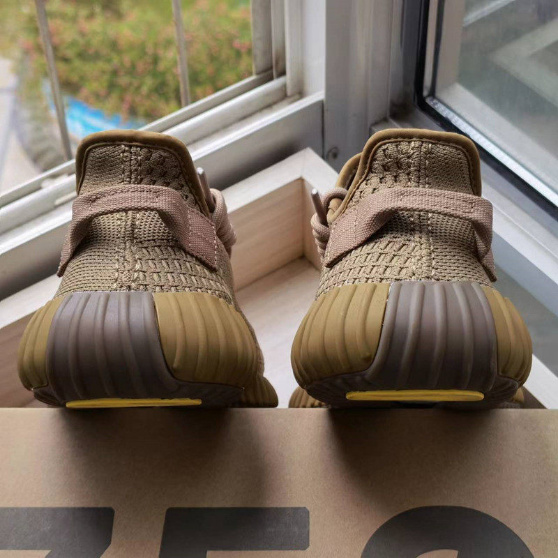 yezi yeezy椰子鞋男350地球棕美洲限定粘土大地色脏橘纯白冰淇淋