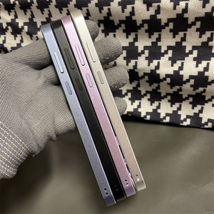 适用华为p70/80简约纯彩色金属边框壳 pura70pro+超薄磨砂保护圈黑色银色粉紫色蓝色散热金属圈镂空无背板