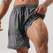 男四分五分裤 网眼短裤 运动短裤 速干透气弹力肌肉健身狗训练跑步潮