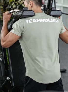 运动短袖男T恤新款健身跑步训练肌肉潮牌ins撸铁狗兄弟透气速干