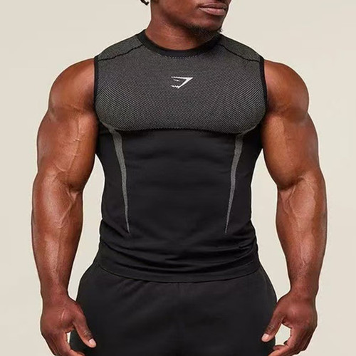 GYM运动背心无袖坎肩男T恤美式潮牌健身肌肉撸铁狗速干透气弹力