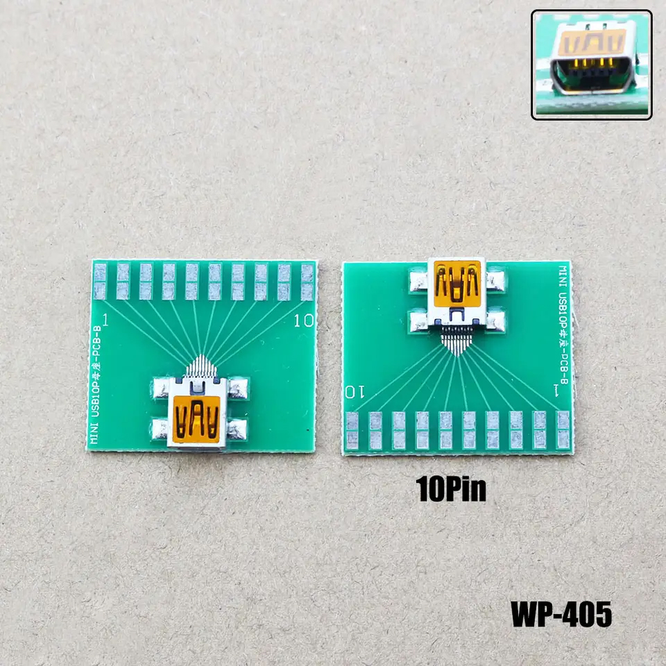 USB母座测试板MINI飞利浦10P尾插