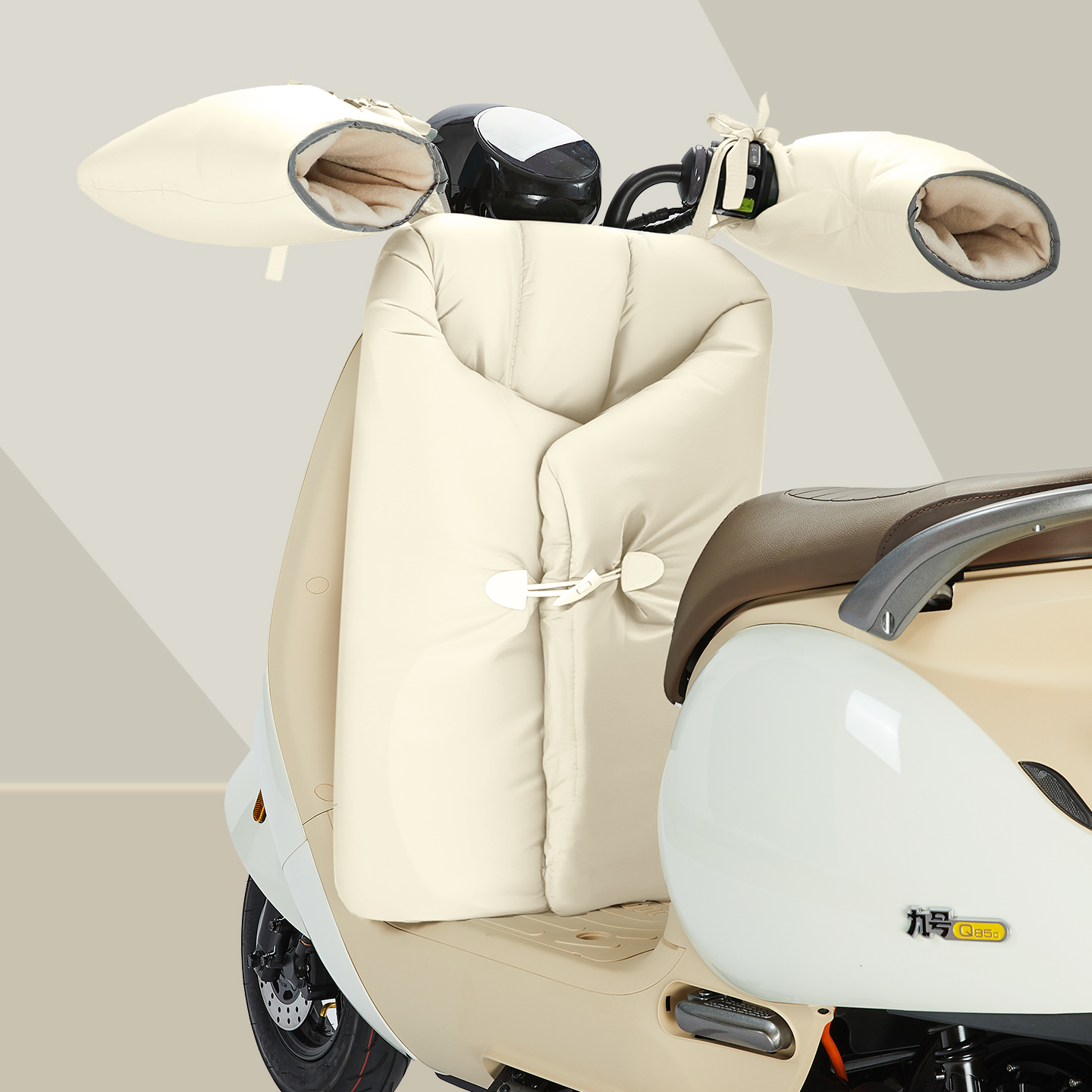 电动车挡风被分体冬季加绒加厚冬适用九号雅迪爱玛小牛台铃电瓶车