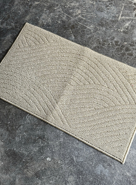 纯色地垫简约家用孤品机洗防滑厨房垫进门卧室床边垫速干好打理