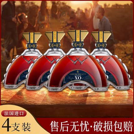 洋酒法国进口路易帝卡尼拿破仑时代XO白兰地40度高度烈酒1L礼盒装