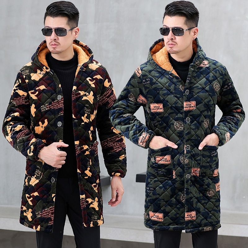 四川省服加厚冬季工作服罩衣外套防寒保暖防污防脏宽松大码棉服男