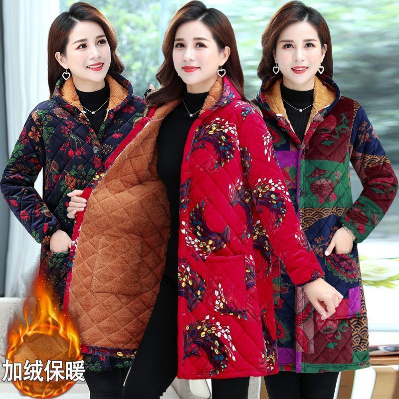 四川省服加绒加厚外套新款劳保时尚反季保暖棉衣连帽款工作服罩衣