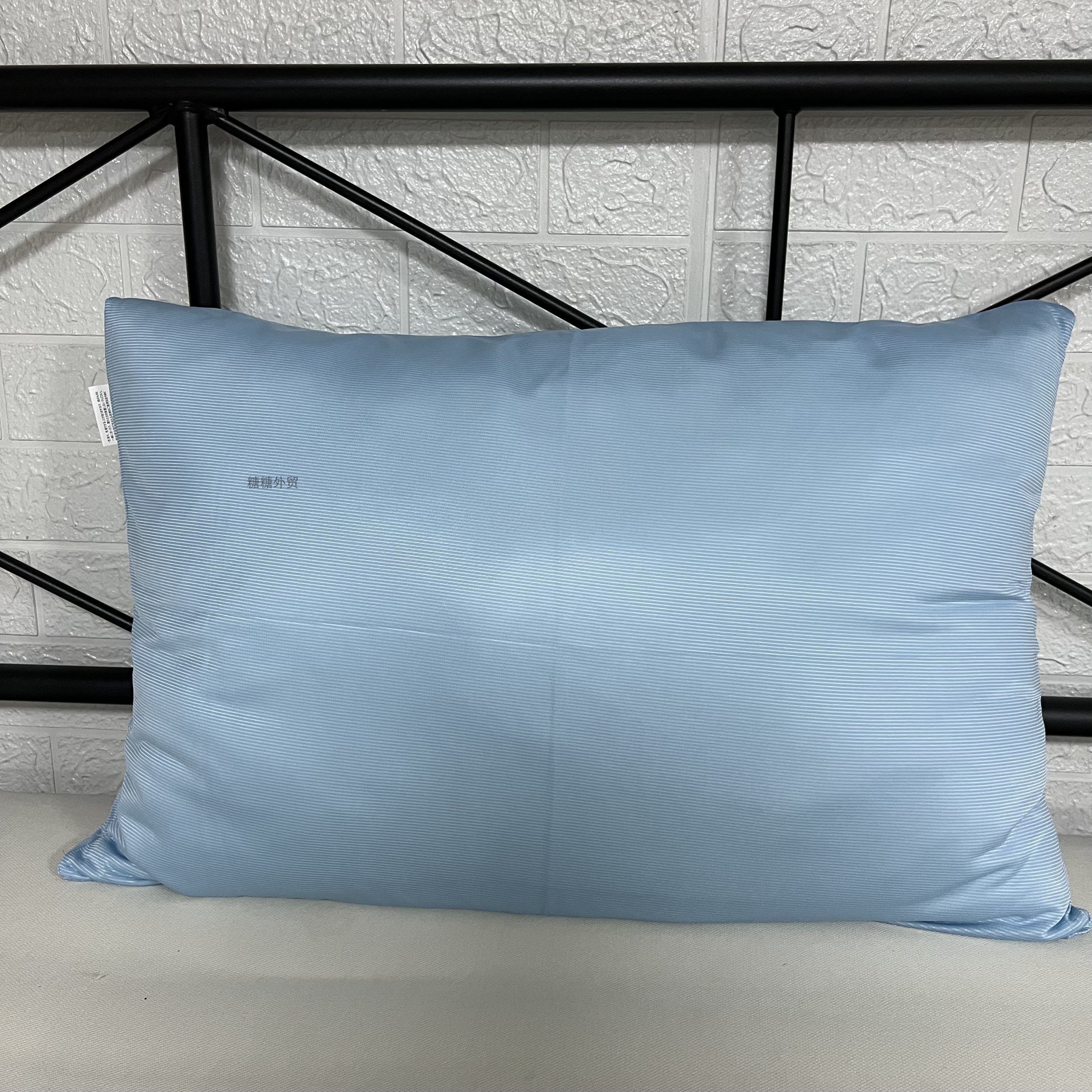 新款蓝色枕套~  单人冷感枕套针织纱面料双面冷感信封式枕套
