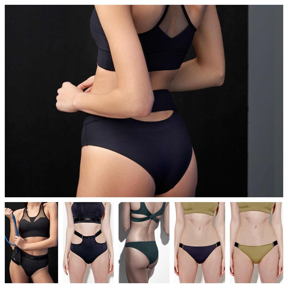 daquini女分体泳裤设计款贴身