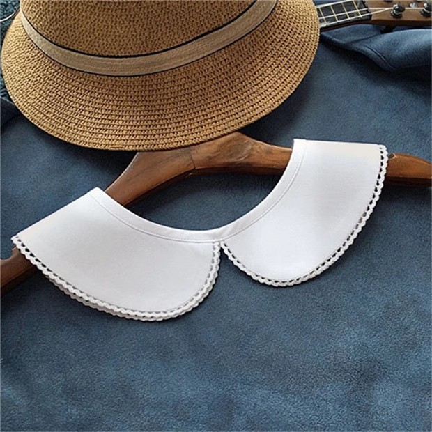 娃娃领蕾丝假领子衬衣领