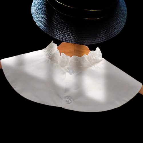 装饰蕾丝花边衬衣领百搭