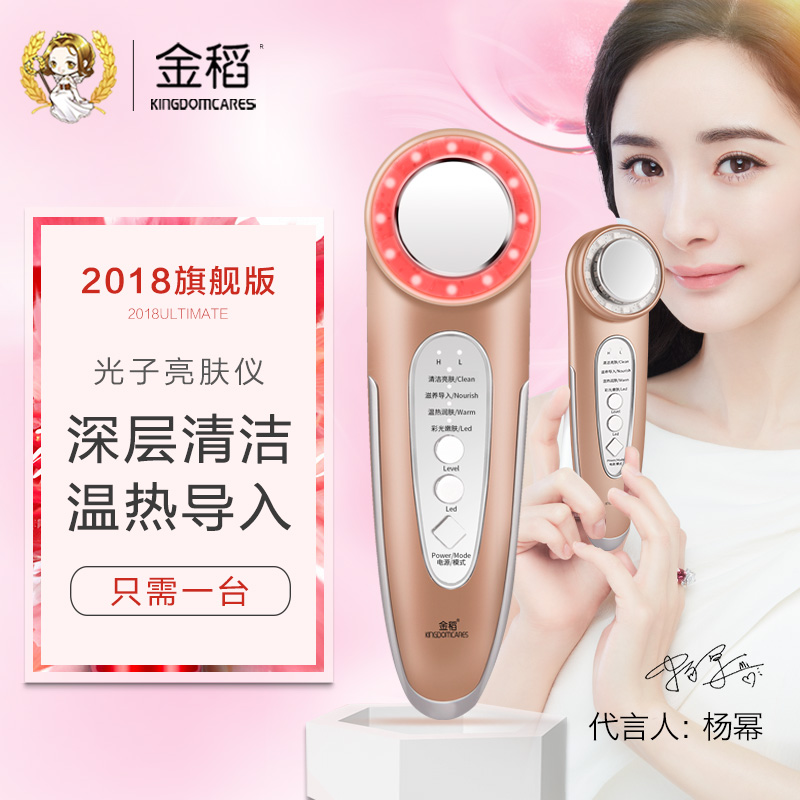 金稻導入儀超聲波美容儀面部排毒導出洗臉儀潔面儀家用臉部按摩器