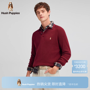 春季 黄金比例混纺 暇步士男装 保暖针织衫 柔软细腻含羊毛POLO衫