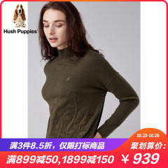 Hush Puppies暇步士秋冬上衣女装毛衣2019新长袖针织衫|HW-19516D