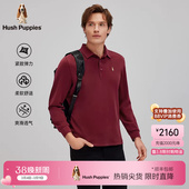 柔软垂顺休闲通勤长袖 上衣冬季 暇步士男装 POLO衫 弹力爽滑