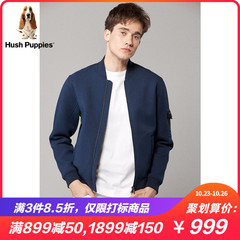 Hush Puppies暇步士2019新款男装卫衣夹克开衫拉链外套|PC-29512D