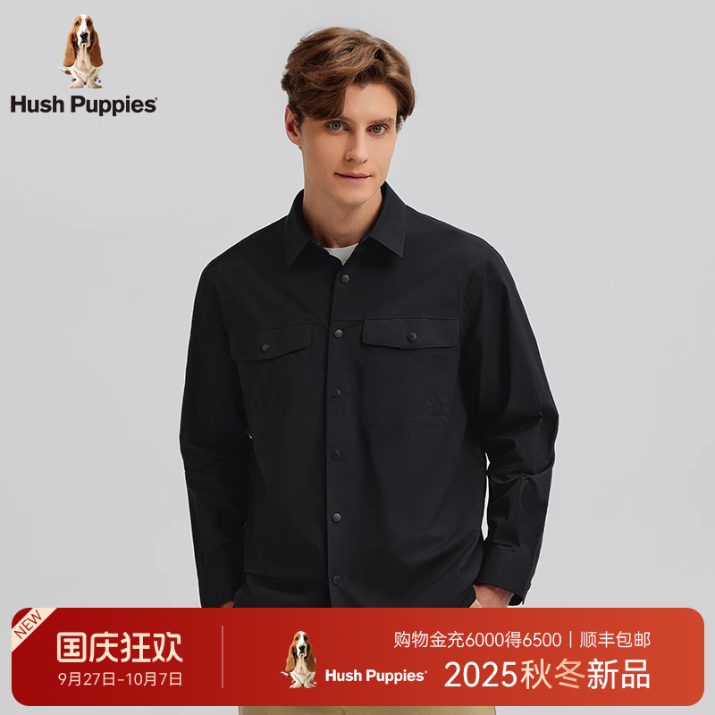 暇步士外套式纯棉长袖衬衫秋季